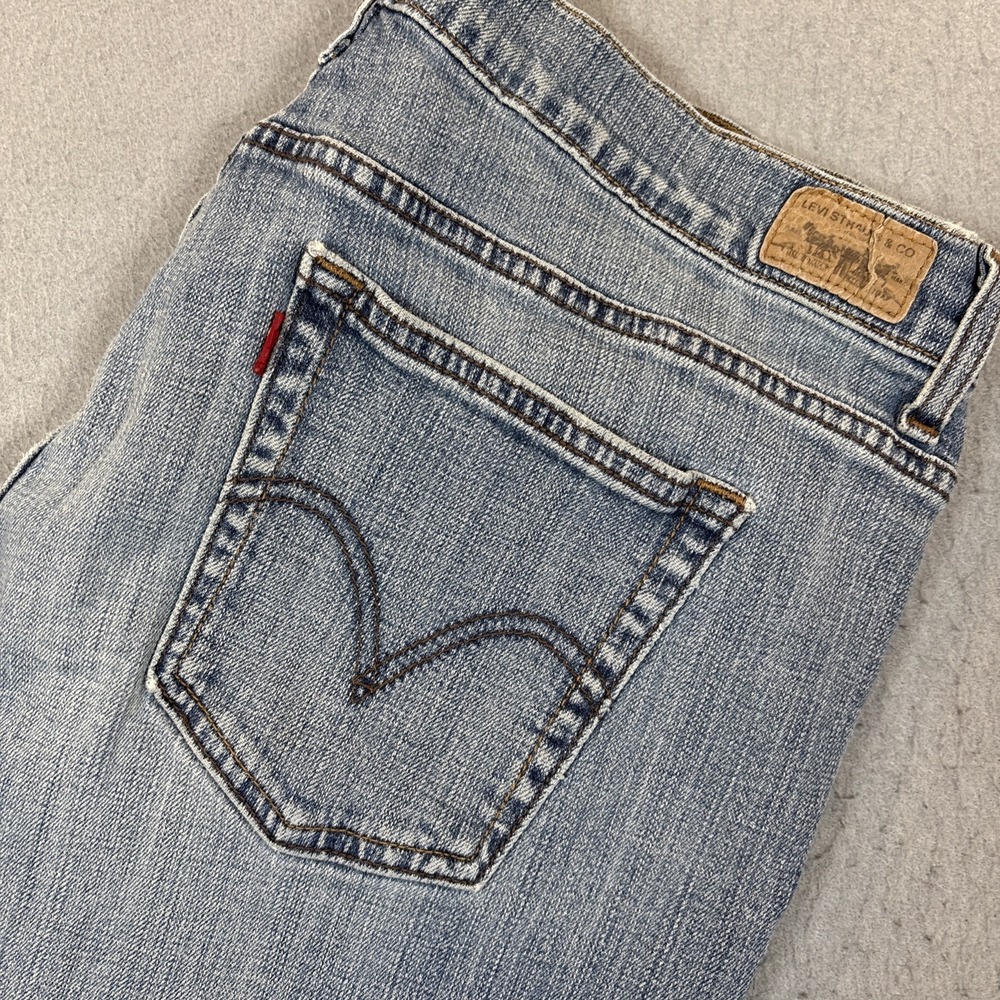 Levi‎ Strauss Co 505 Womens Mid Rise Straight Leg Jeans Blue Denim Size 16M Y2K